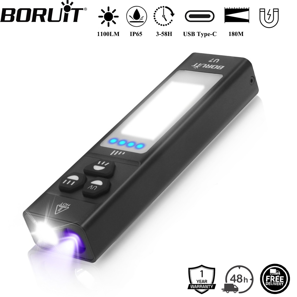 Outdoor Hunting Lights - Latarka EDC BORUiT U7 UV LED