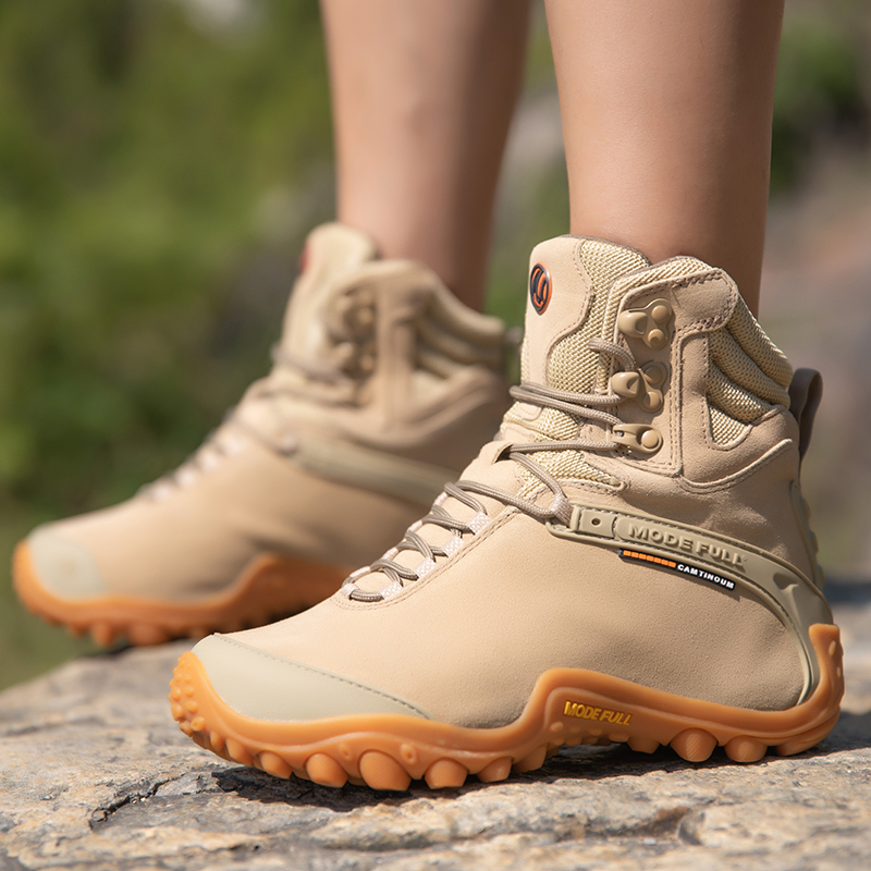 Outdoor Hunting Boots For Men - Skóra bydlęca Męskie zimowe buty turystyczne