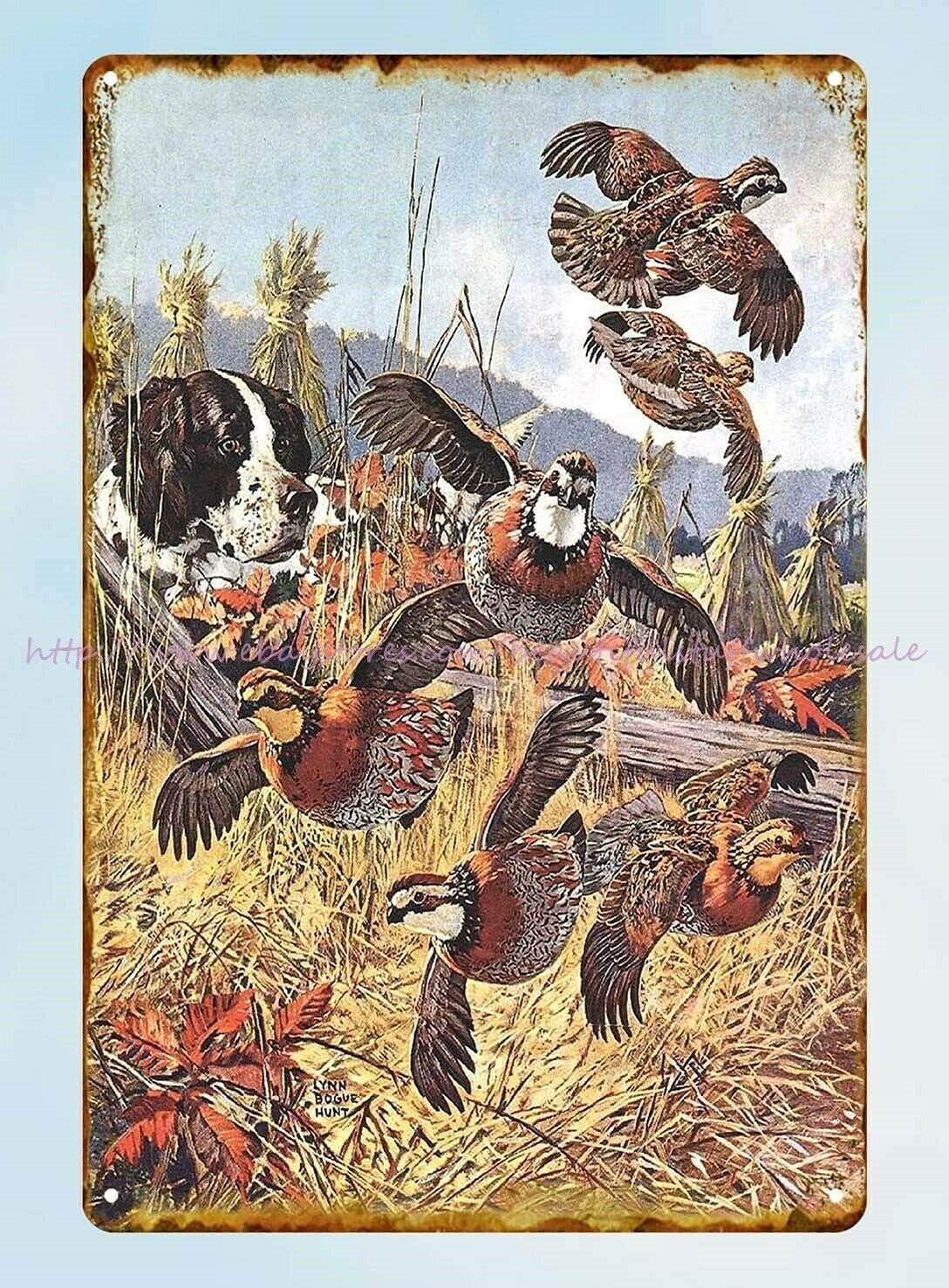 1 szt., Retro metalowy szyld b – Hunting Quail recenzja i cena